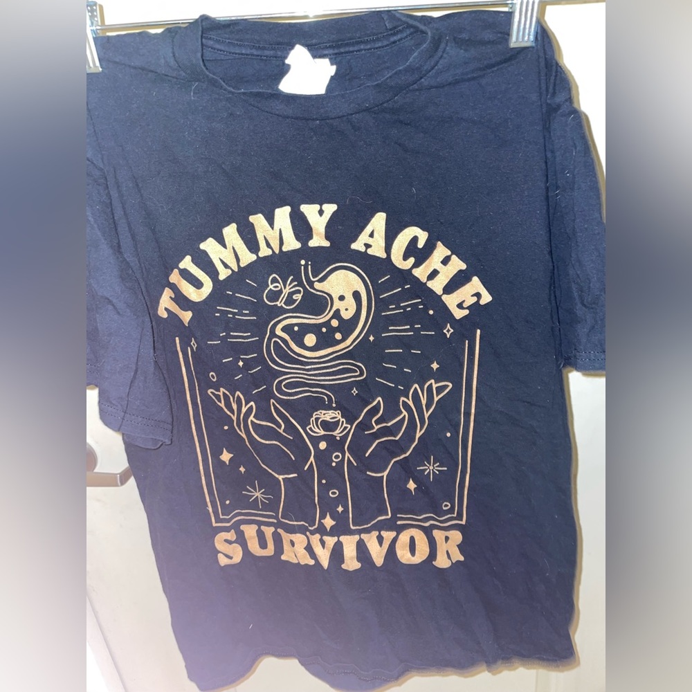 tummy ache survivor tarot card t shirt